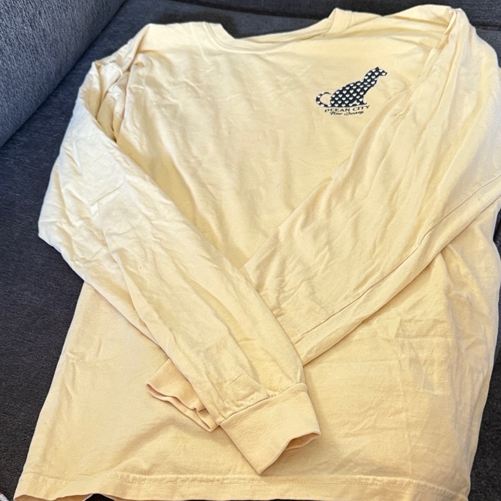 Comfort Colors Light Yellow Long Sleeve Tee